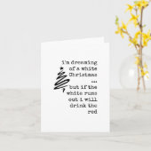 Noël blanc, Amant du vin, carte de Noël (Fleur jaune)