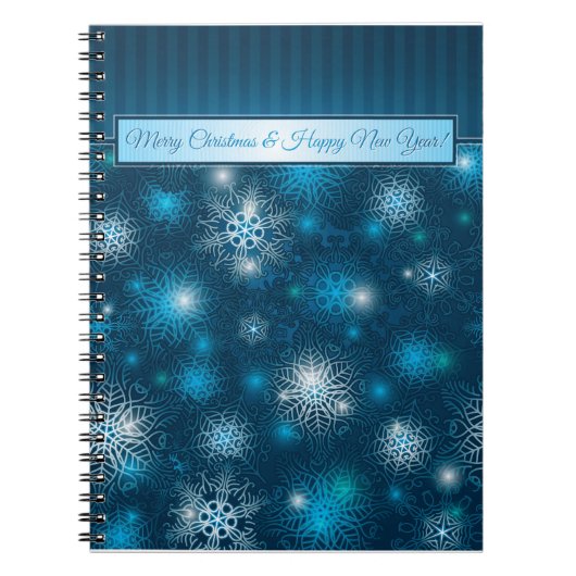 Noël blanc et Joyeux Carnet du Nouvel An (Devant)
