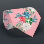 Noël Blanc Poinsettia et Cravate de boîtes cadeaux<br><div class="desc">Une toute nouvelle sélection de cravates pour votre fête de Noël.</div>