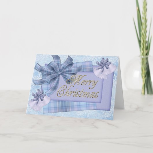 Noël bleu, carte magique (Devant)