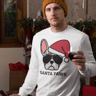 Noël bleu Merle Sweatshirt français Bulldog