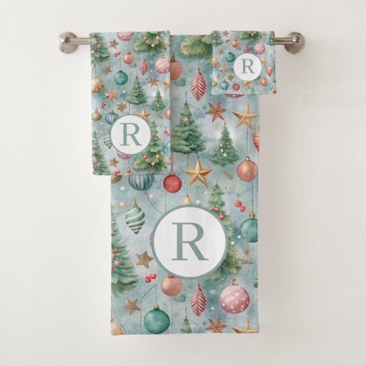 Noël bleu monogramme (En situation)