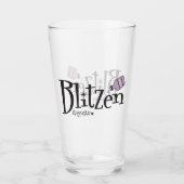 Noel Blitzen Funny Reindeer Violet Verre (Devant)