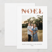 Noel Boho Religieus Kerstfeest Feestdagenkaart (Voorkant / Achterkant)