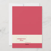 Noël Bonheur Carte photo de vacances (Dos)