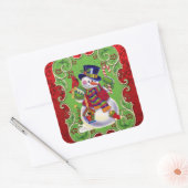 Noël bonhomme de neige autocollant de vacances (Enveloppe)