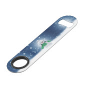 Noël bonhomme de neige SlipperyJoe foulard vert m (Devant angulaire)