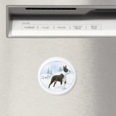 Noel Boston Terrier Magnet (In Situ (Lave-vaisselle))