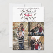 Noël | Botanique | CARTE PHOTO (Devant)