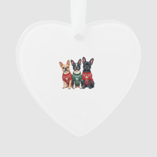 Noël Bouledogues français Xmas Frenchie Chien Homm