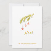 *~* NOEL Branch Corporate Business Holiday Card (Voorkant)