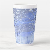 Noël branché Bois d'hiver Latte Mug (Devant)