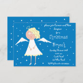 Noël Brunch Angel Invitations (Devant / Derrière)