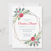 Noël Brunch Hiver Fête de verdure Invitation (Devant)