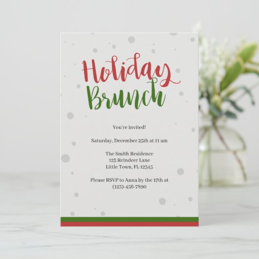 Noël Brunch Invitation (Debout devant)