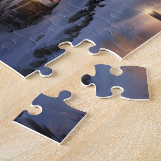 Noël Cabine Noël Puzzle Vacances Idée cadeau (Côté)