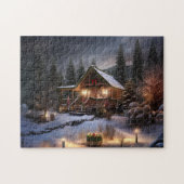 Noël Cabine Noël Puzzle Vacances Idée cadeau (Horizontal)