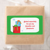 Noël cadeaux de pâtisserie étiquette cadeau étique (En situation)