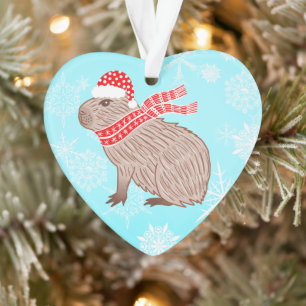 Noël Capybara Lover Coeur Drôle En Forme