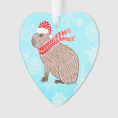 Noël Capybara Lover Coeur Drôle En Forme (devant)