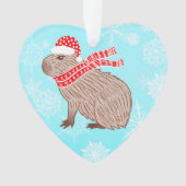 Noël Capybara Lover Coeur Drôle En Forme (devant)