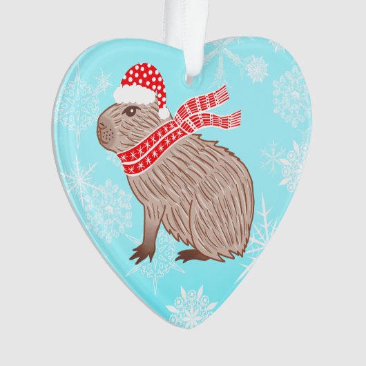 Noël Capybara Lover Coeur Drôle En Forme (devant)