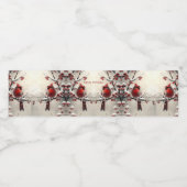 Noël Cardinal Rouge Étiquette de bouteille d'eau d (Étiquettes simples)