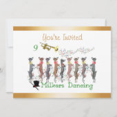 Noël Caroling Chèvres Invitation (Devant)