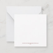 Noël Carte Carré plat de Noël 01 (Dos)