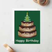 Noël Carte d'anniversaire (Devant/Arrière en situation)
