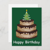 Noël Carte d'anniversaire (Devant / Derrière)