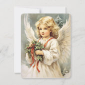 noël carte de beauté vintage angel (Devant)