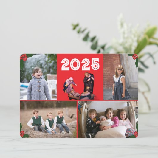 Noël Carte de Noël de famille (Debout devant)