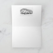 Noël / Carte de vacances : Couleur d'eau du villag (Intérieur)