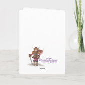 Noël ~ Carte de voeux de l'arbre victorien (Dos)