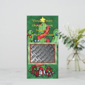 Noël Carte photo Cactus (Debout devant)