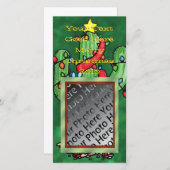 Noël Carte photo Cactus (Devant / Derrière)