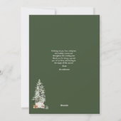 Noël Carte photo de verdure botanique et florale (Dos)