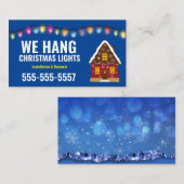 Noël Cartes de visite de l'installation (Devant / Derrière)