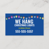 Noël Cartes de visite de l'installation (Devant)