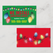 Noël Cartes de visite de l'installation (Devant / Derrière)