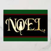 Noel Cat Christmas Foil Carte de vacances (Recto)
