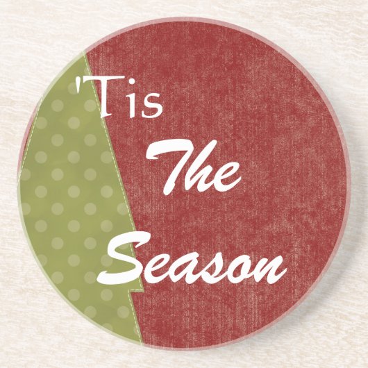 Noël 'C'EST LA SAISON Dessous de verre de boisson (Devant)