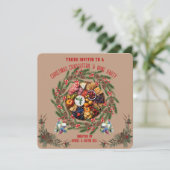 Noël Charcuterie et Vin Party Invitation (Debout devant)