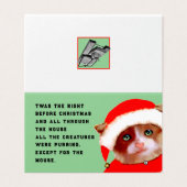 Noël Chat Drôle (Outside Unfolded)