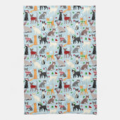 Noël Chats Serviette de cuisine (Vertical)