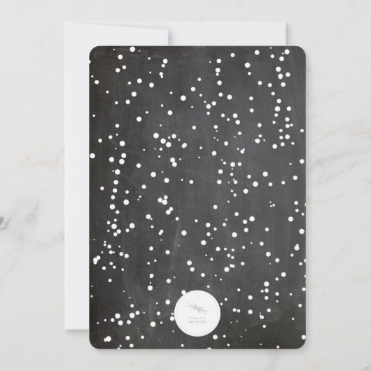 Noël Cheers Snowflakes Fête Invitation (Dos)