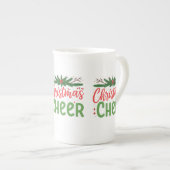 Noël Cheval Spécialité Os Chine Conception de Mug (Devant droit)