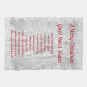 Noël chez Great Nan's House Serviettes de cuisine (Horizontal)