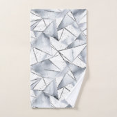 Noël Chic Silver White Triangles (Serviette à main)